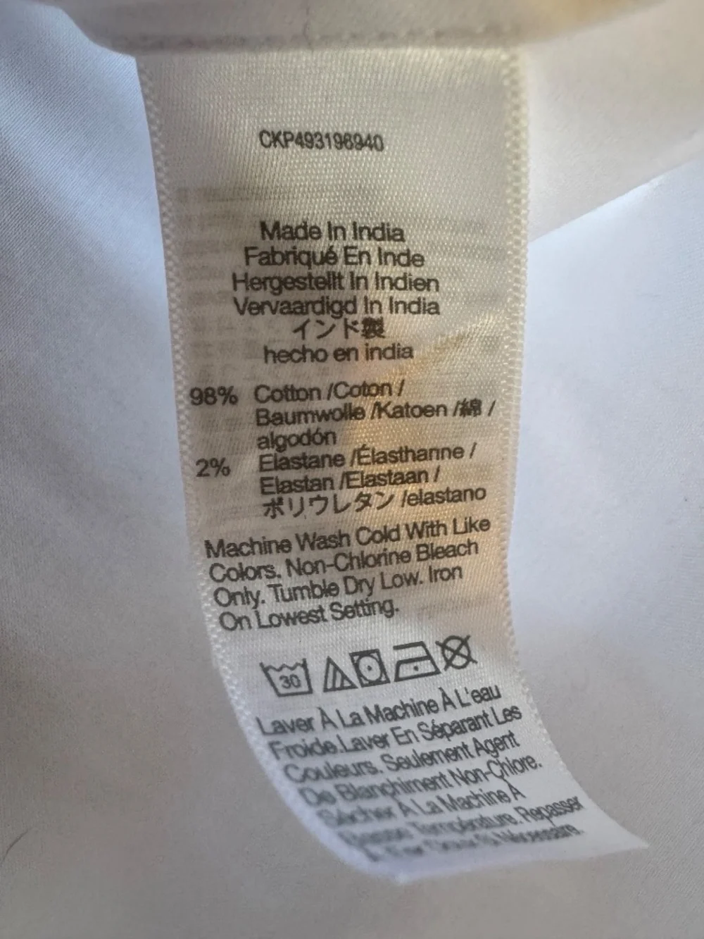 Clean Girl Minimalist Cotton Poplin Madewell V-Neck Long-Sleeve Top White LG NWT